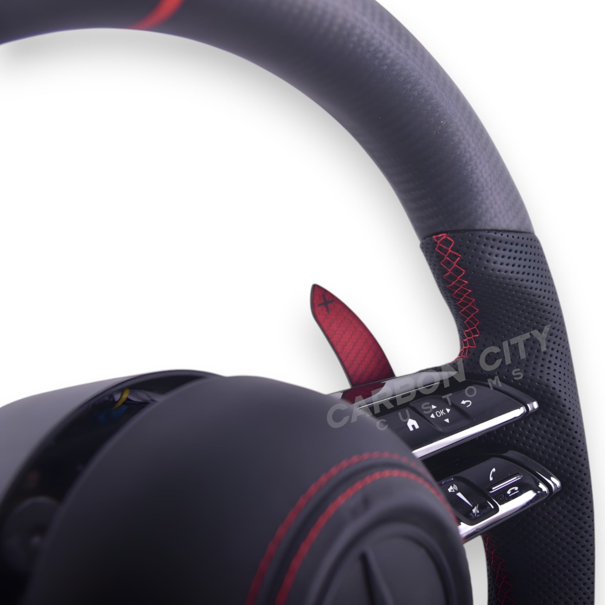 Mercedes-Benz 2023 AMG Style 'STEALTH' Pre Designed Complete Steering Wheel - Carbon City Customs