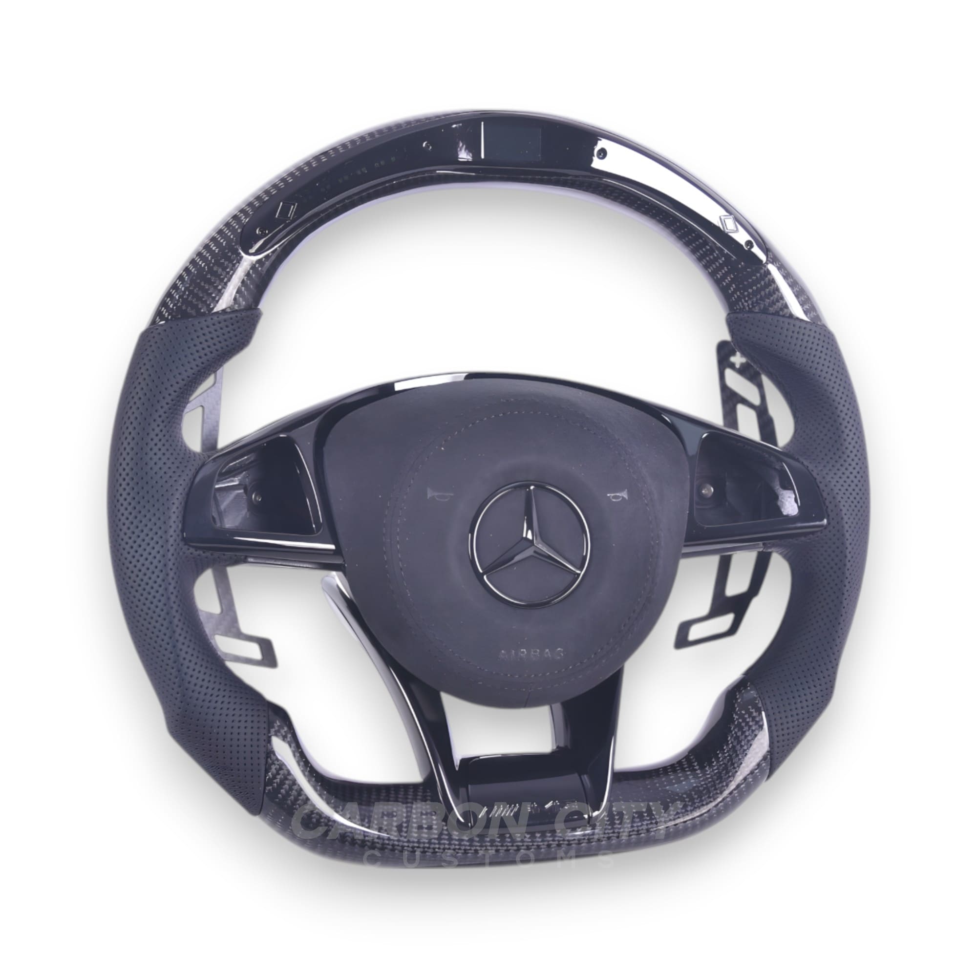 Mercedes-Benz 2017 AMG Style 'OEM+' Pre Designed Steering Wheel - Carbon City Customs