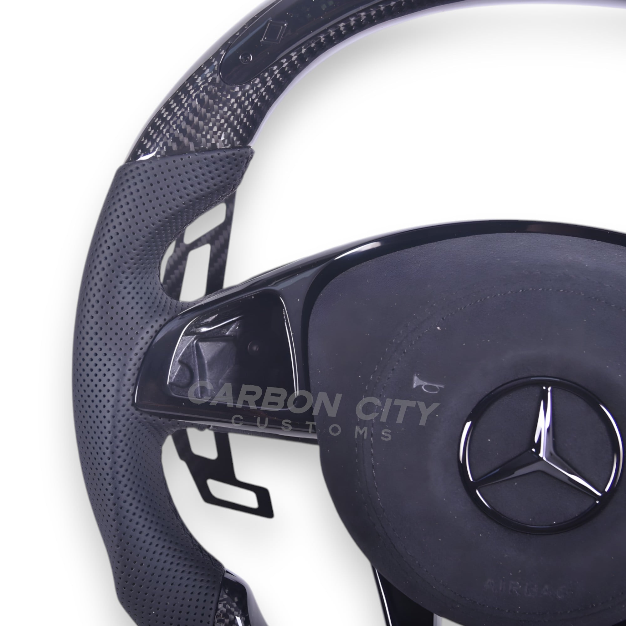 Mercedes-Benz 2017 AMG Style 'OEM+' Pre Designed Steering Wheel - Carbon City Customs