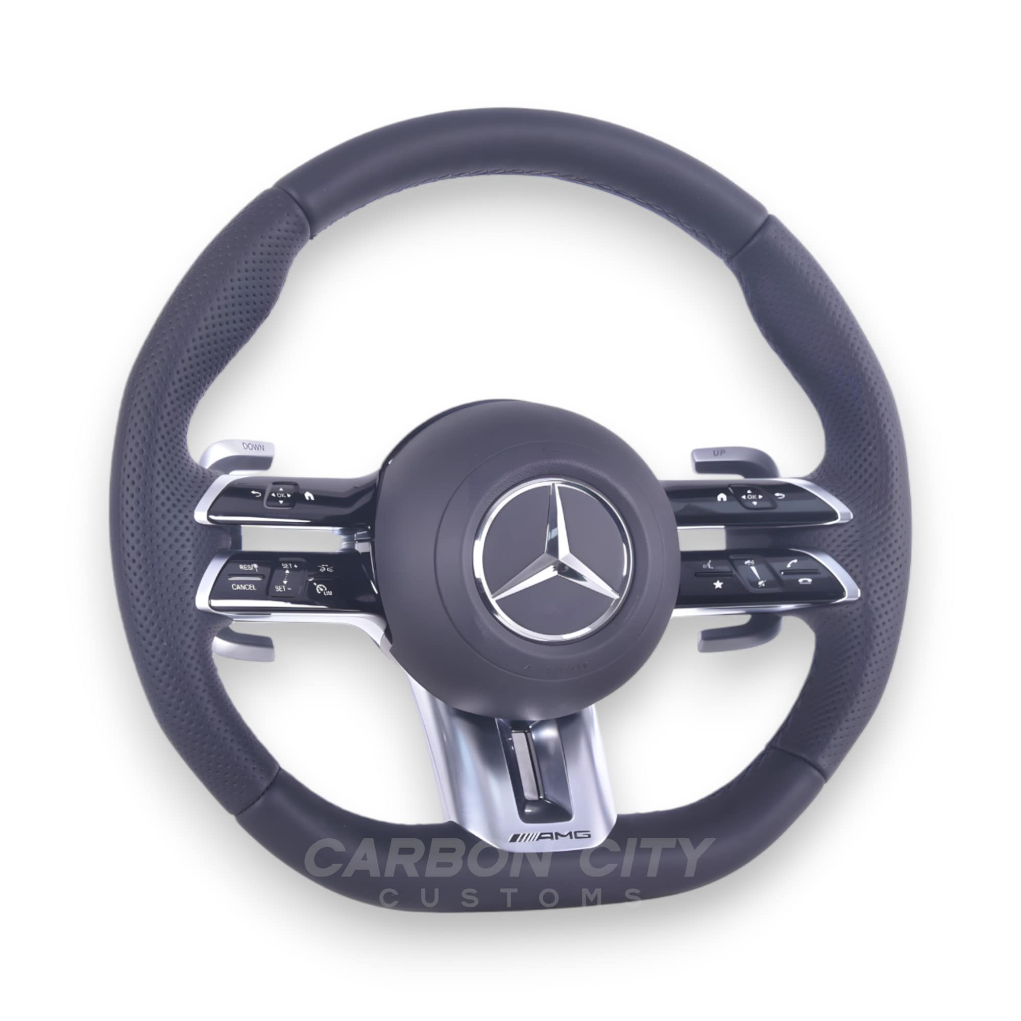 Mercedes-Benz 2023 AMG Style 'OEM' Pre Designed Complete Steering Wheel - Carbon City Customs