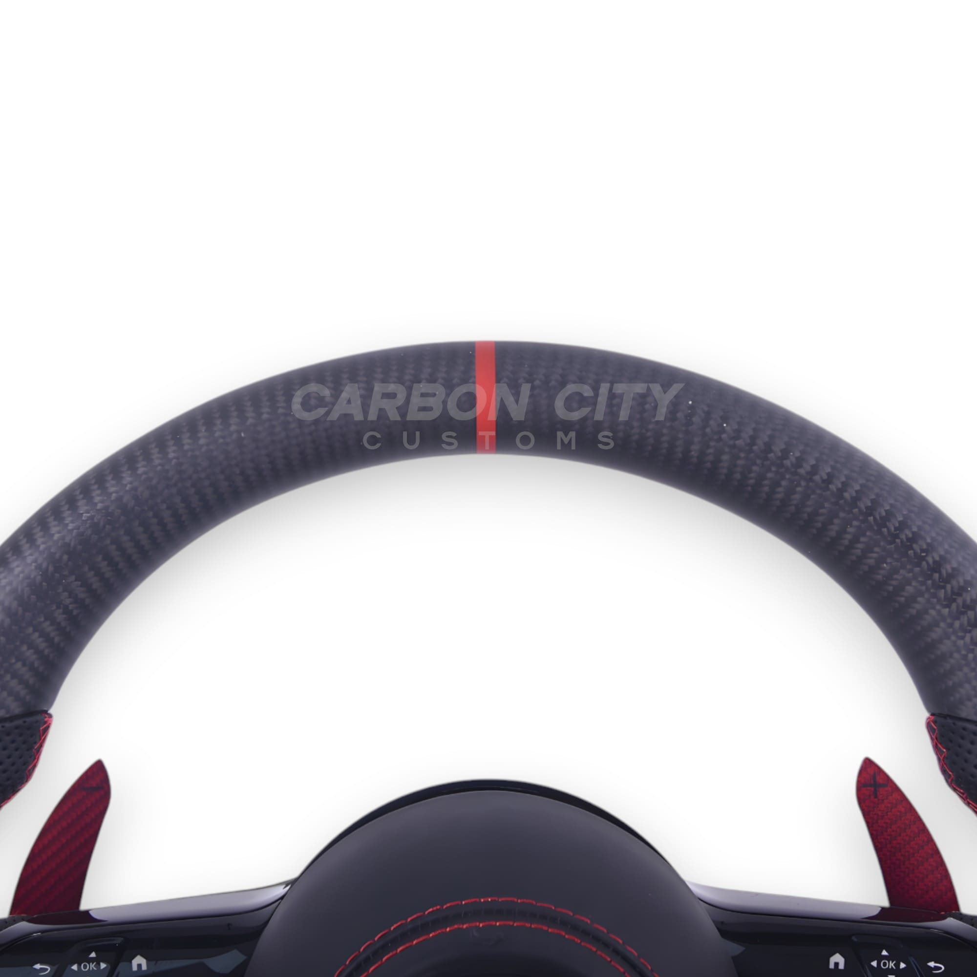 Mercedes-Benz 2023 AMG Style 'STEALTH' Pre Designed Complete Steering Wheel - Carbon City Customs