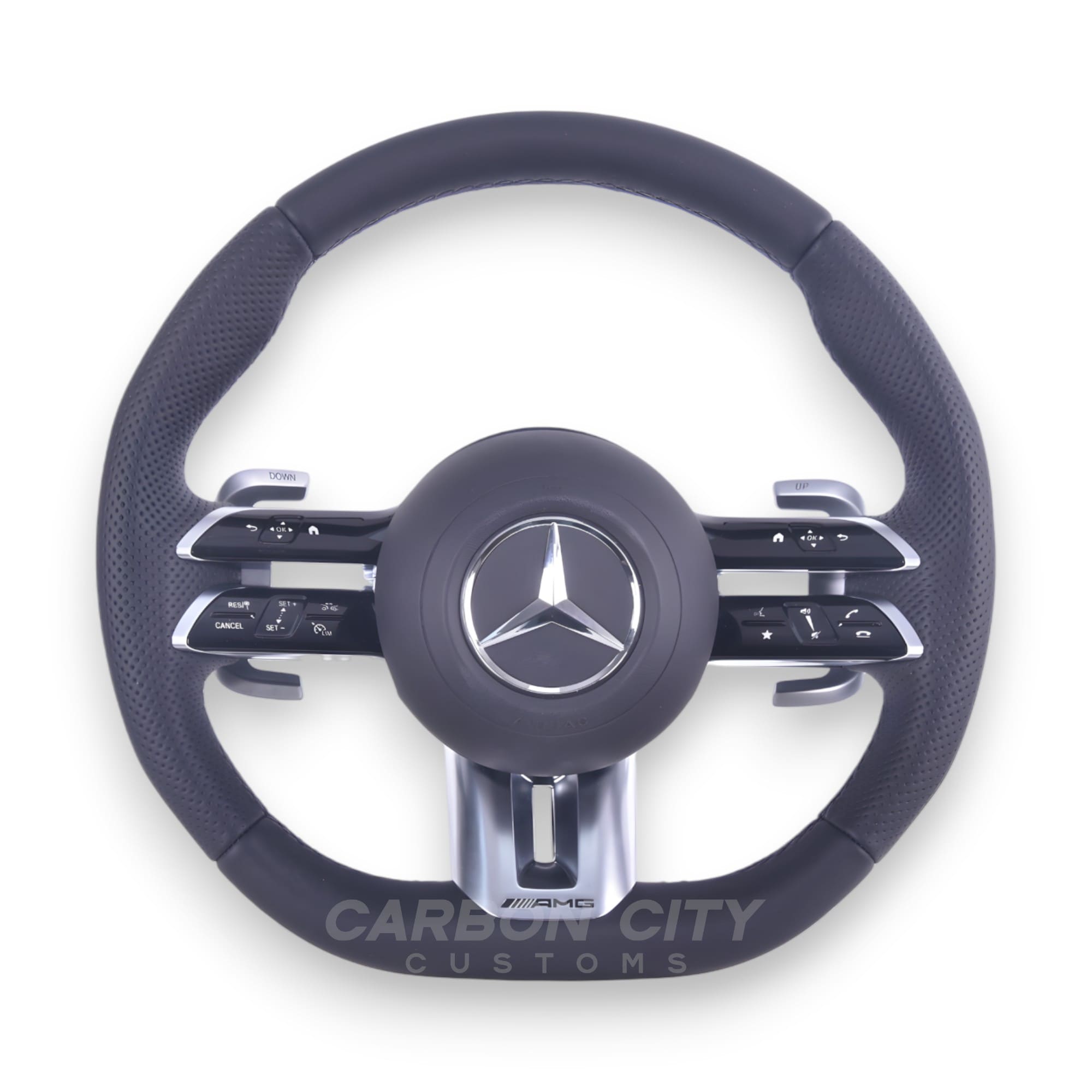 Mercedes-Benz 2023 AMG Style 'OEM' Pre Designed Complete Steering Wheel - Carbon City Customs