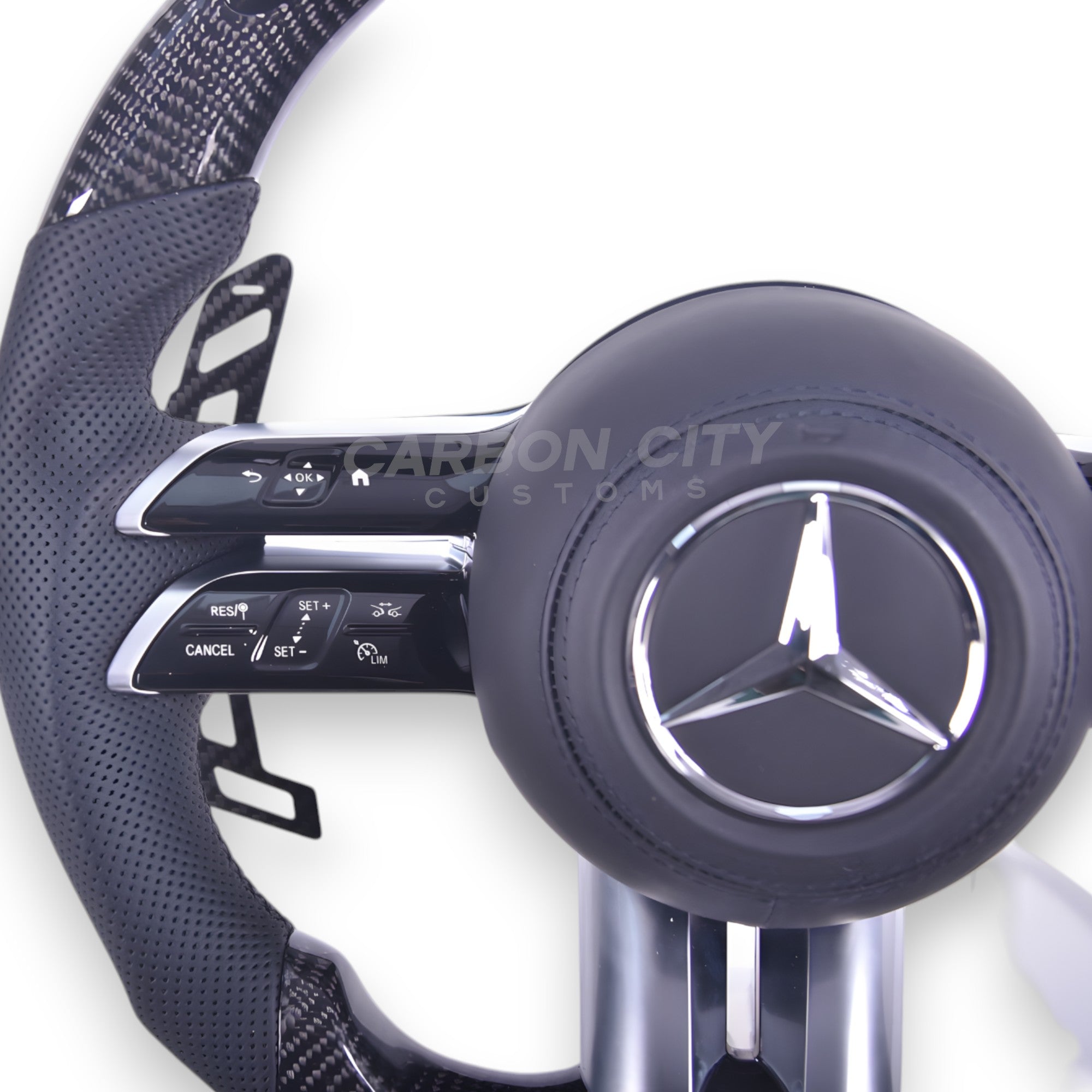 Mercedes-Benz 2023 AMG Style 'OEM+' Pre Designed Complete Steering Wheel - Carbon City Customs