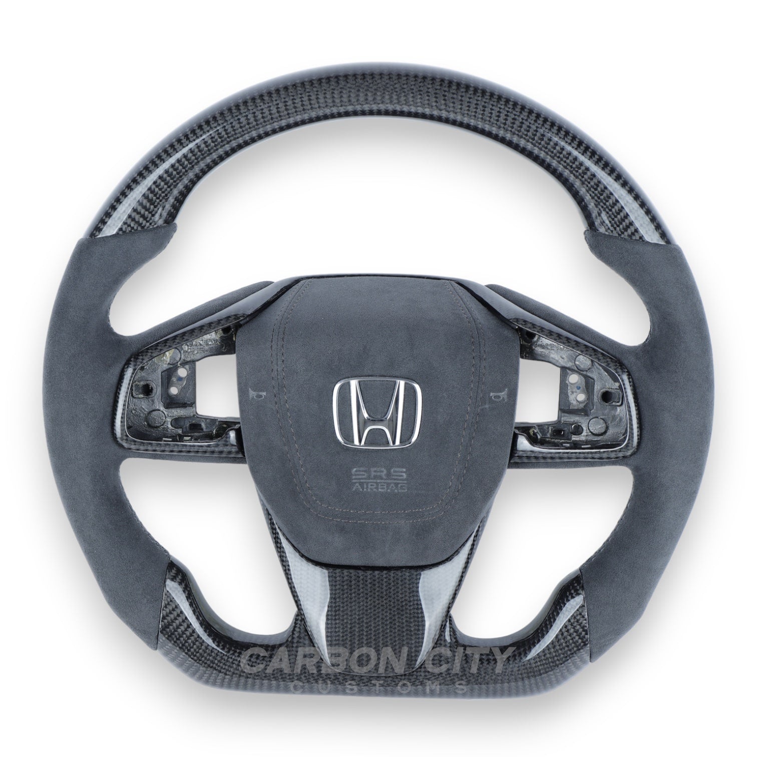 Honda Civic custom carbon steering wheel