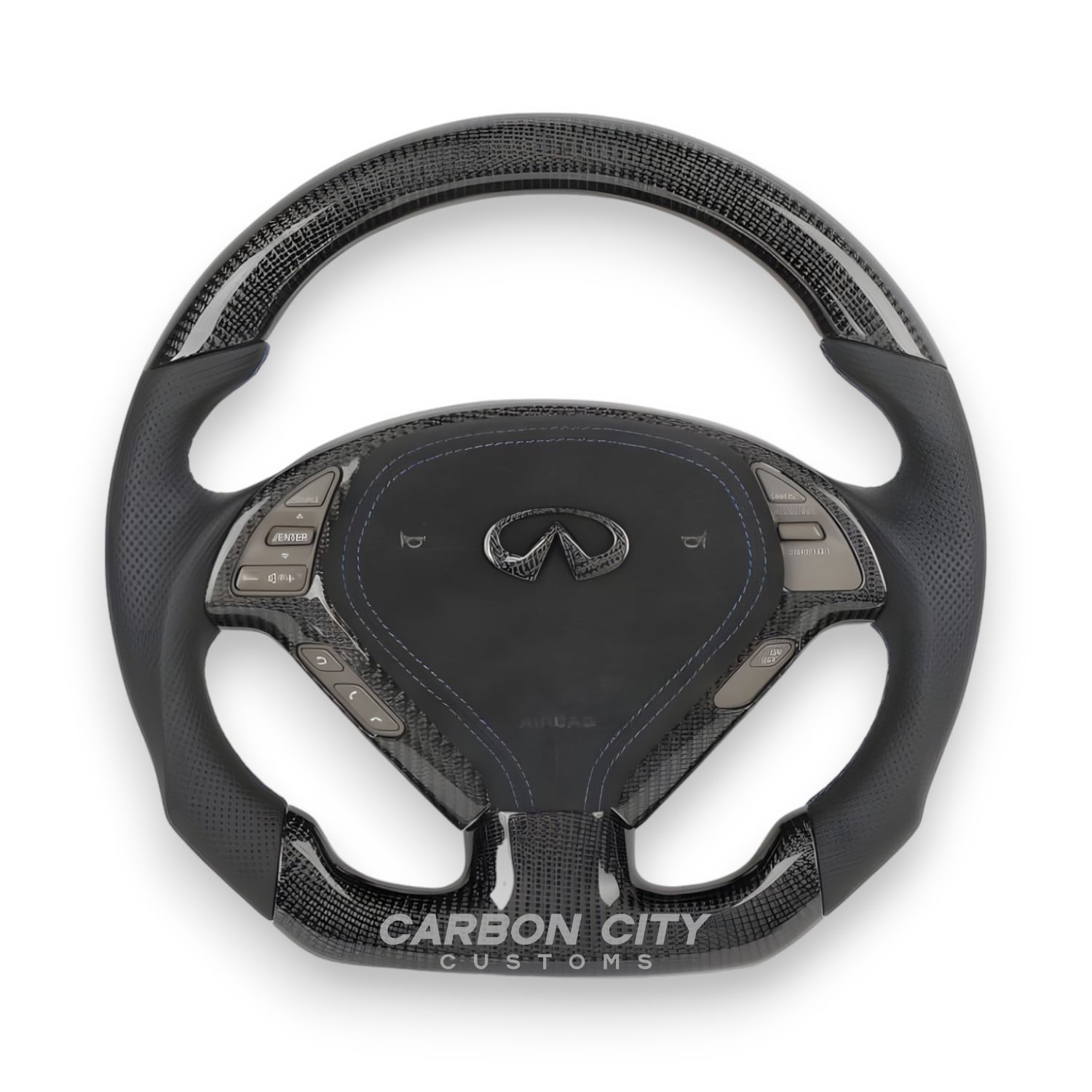 Infiniti G25/G35/G37 Style Customizable Steering Wheel | Carbon