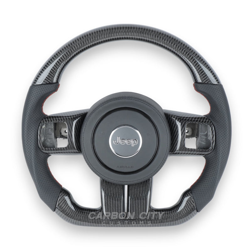 Jeep Wrangler Style Customizable Steering Wheel - Carbon City Customs