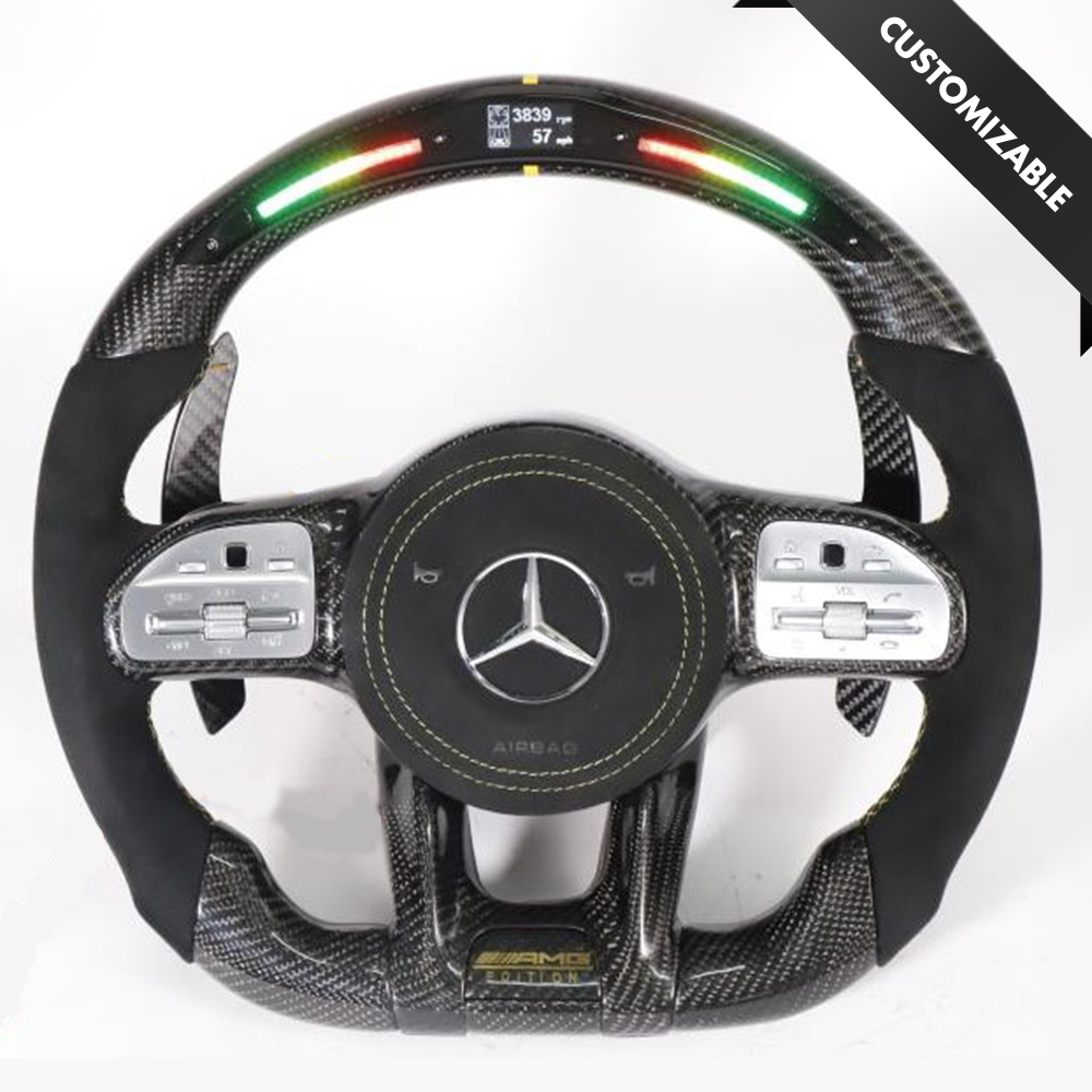 Mercedes-Benz 2020 AMG Performance Style Anpassbares Kohlefaser-Lenkrad