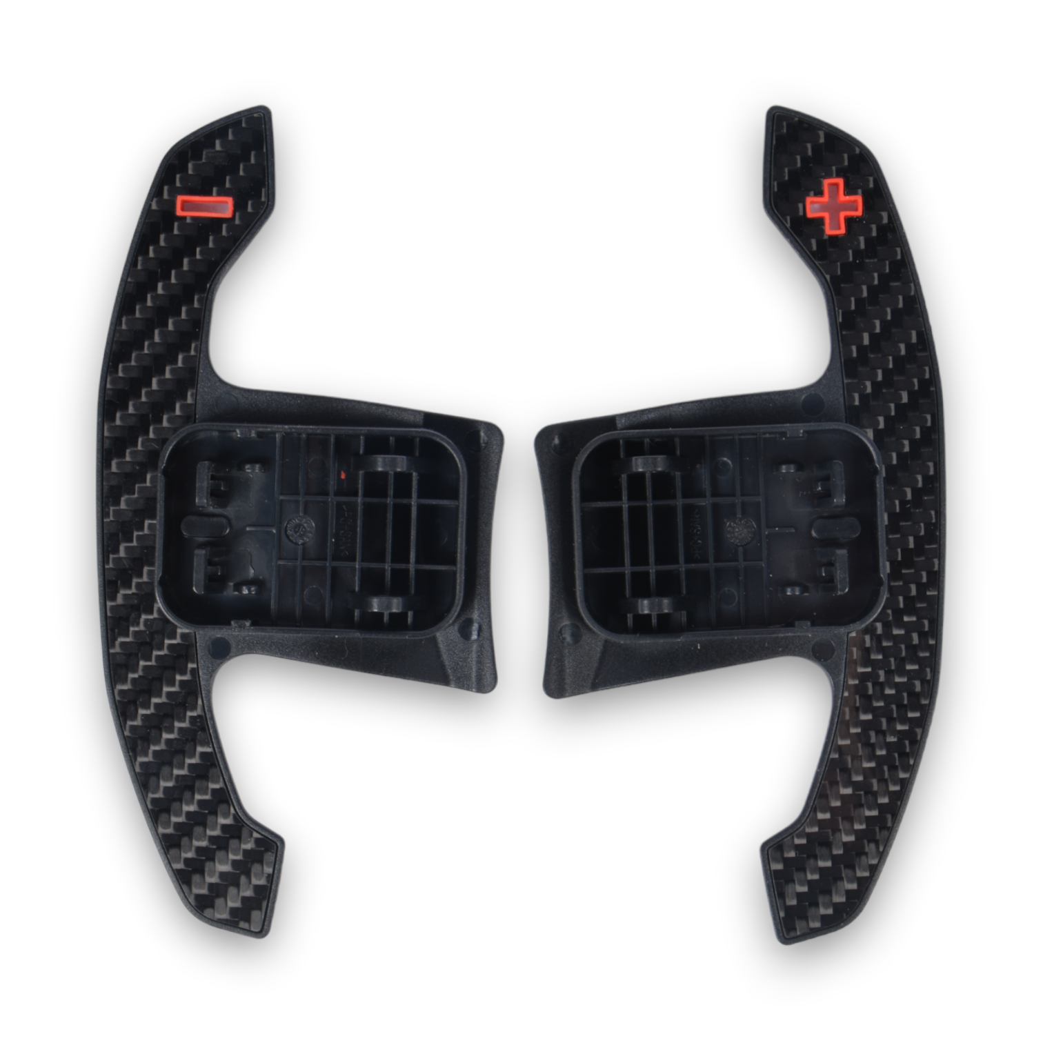 Custom carbon steering wheel front view