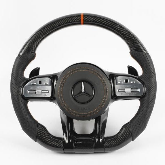 Mercedes-Benz 2020 AMG Performance Style Pre Designed Complete Steering Wheel - Carbon City Customs