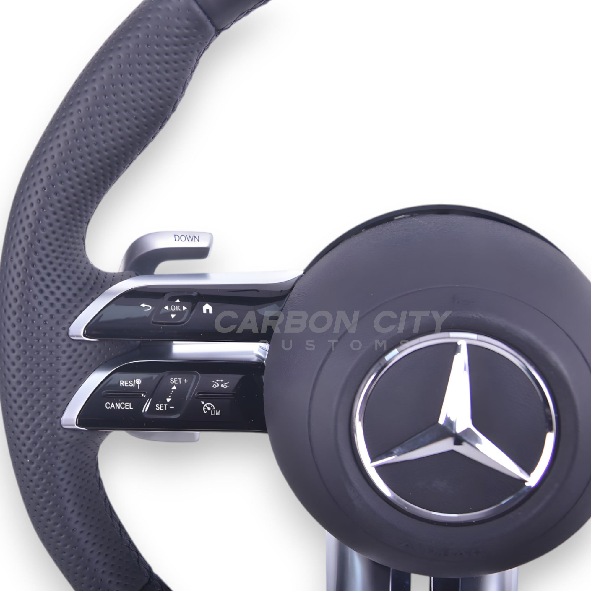 Mercedes-Benz 2023 AMG Style 'OEM' Pre Designed Complete Steering Wheel - Carbon City Customs