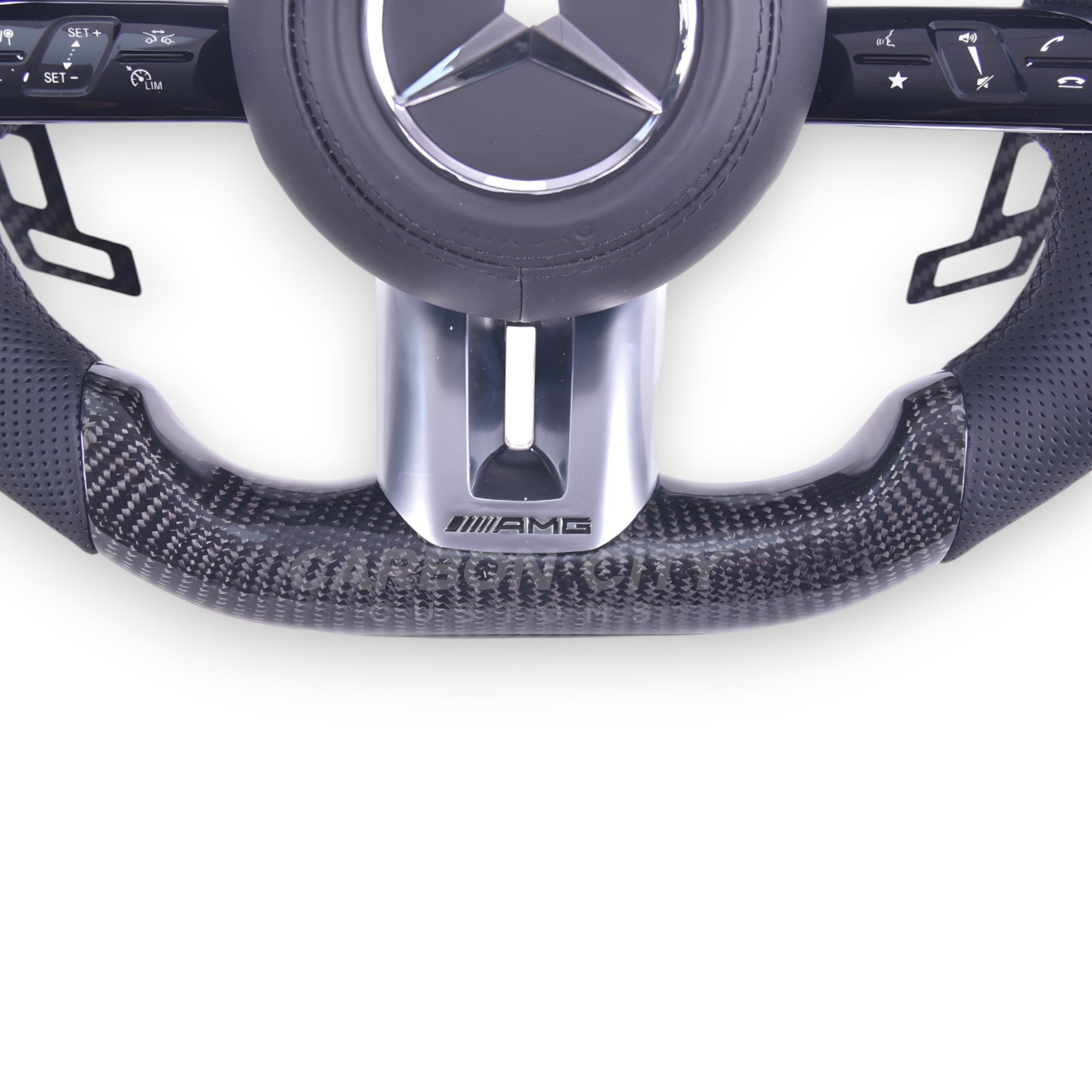 Mercedes-Benz 2023 AMG Style 'OEM+' Pre Designed Complete Steering Wheel - Carbon City Customs