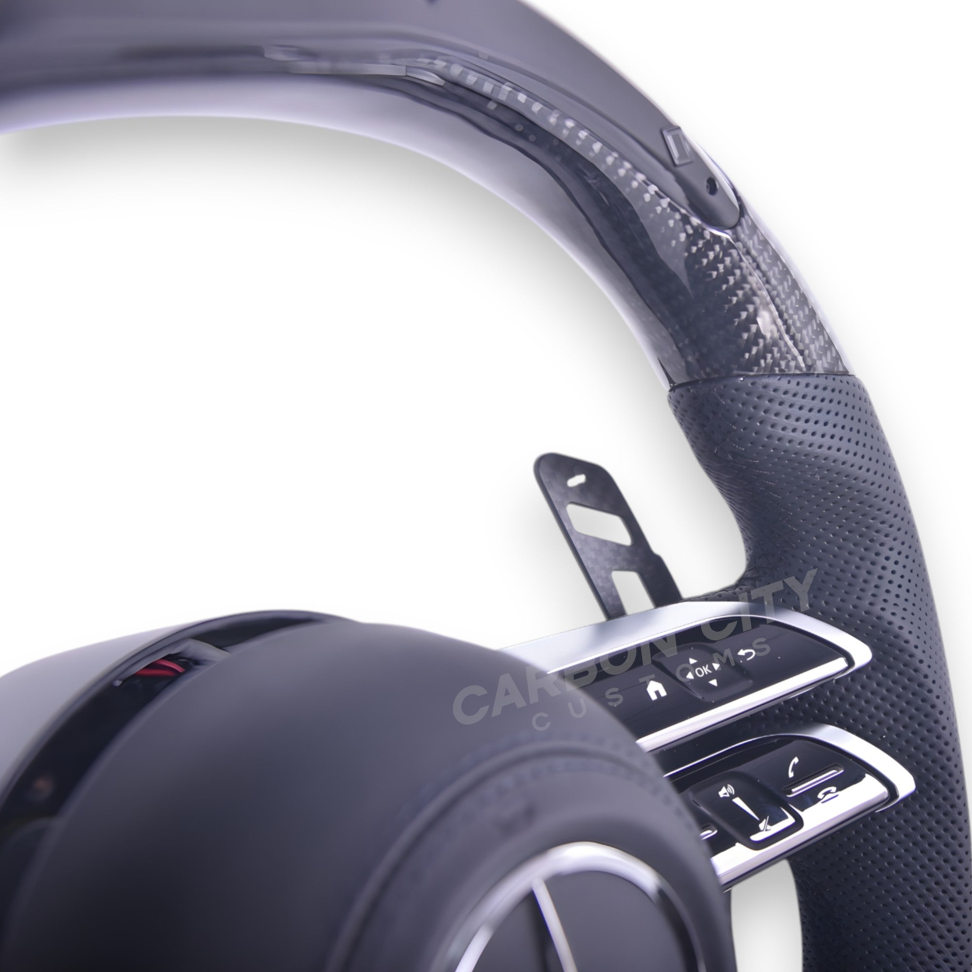 Mercedes-Benz 2023 AMG Style 'OEM+' Pre Designed Complete Steering Wheel - Carbon City Customs