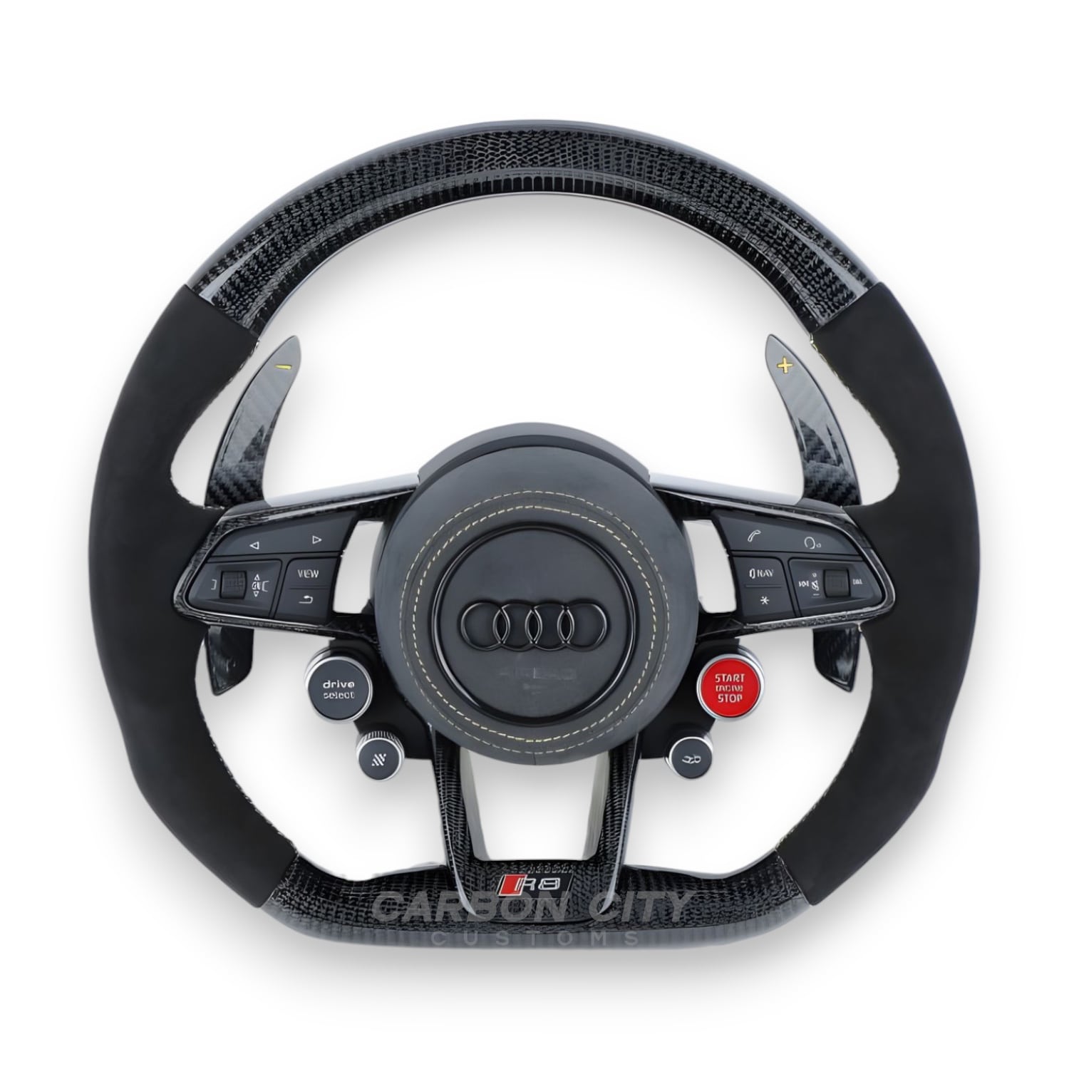 Audi R8 carbon fiber and Alcantara wheel