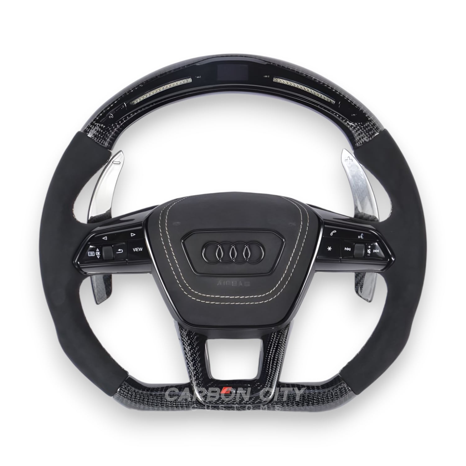 Audi RS6 custom carbon steering wheel