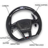 Audi RS6 Style Customizable Steering Wheel - Carbon City Customs