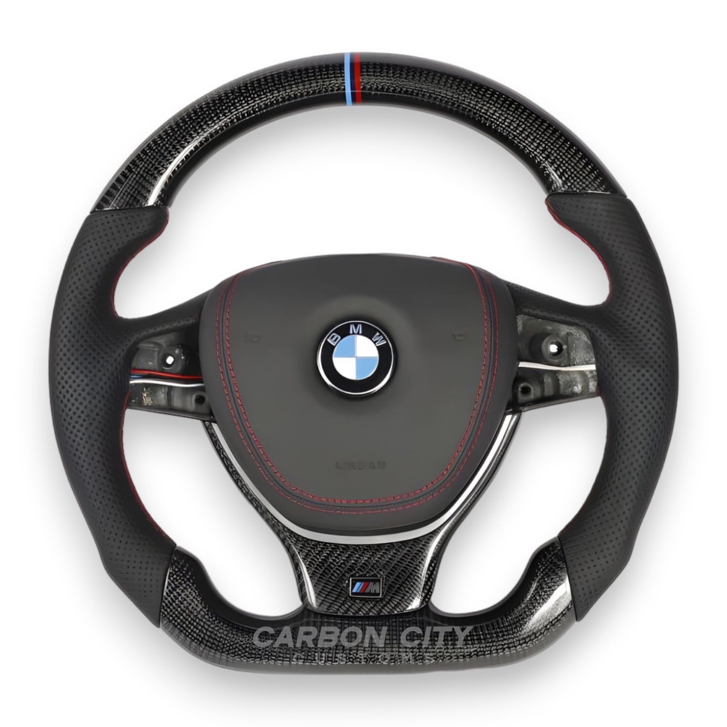 BMW F10 custom carbon steering wheel