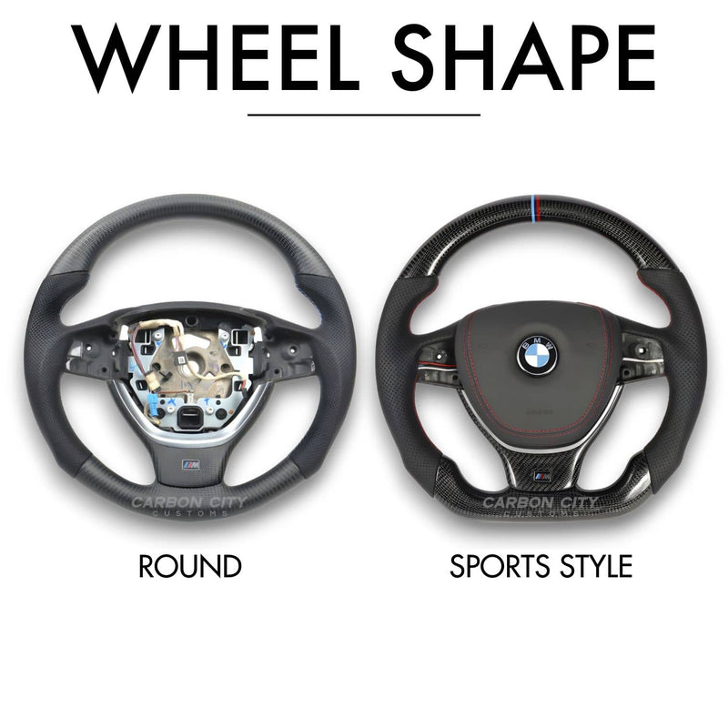 BMW F10 Style Customizable Steering Wheel - Carbon City Customs