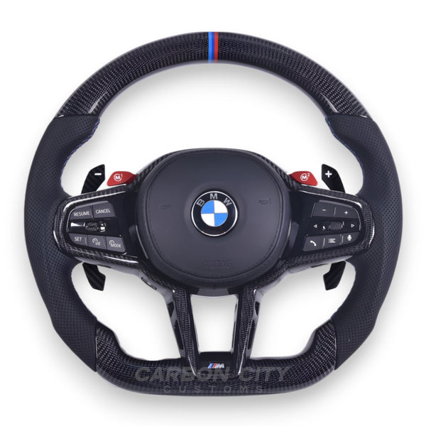 BMW G8X LCI 2025 Customizable Steering Wheel (Suitable For Pre-LCI G8X) - Carbon City Customs
