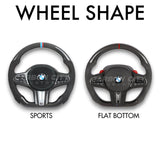 BMW F4X / F9X / G-Chassis Customizable Steering Wheel - Carbon City Customs