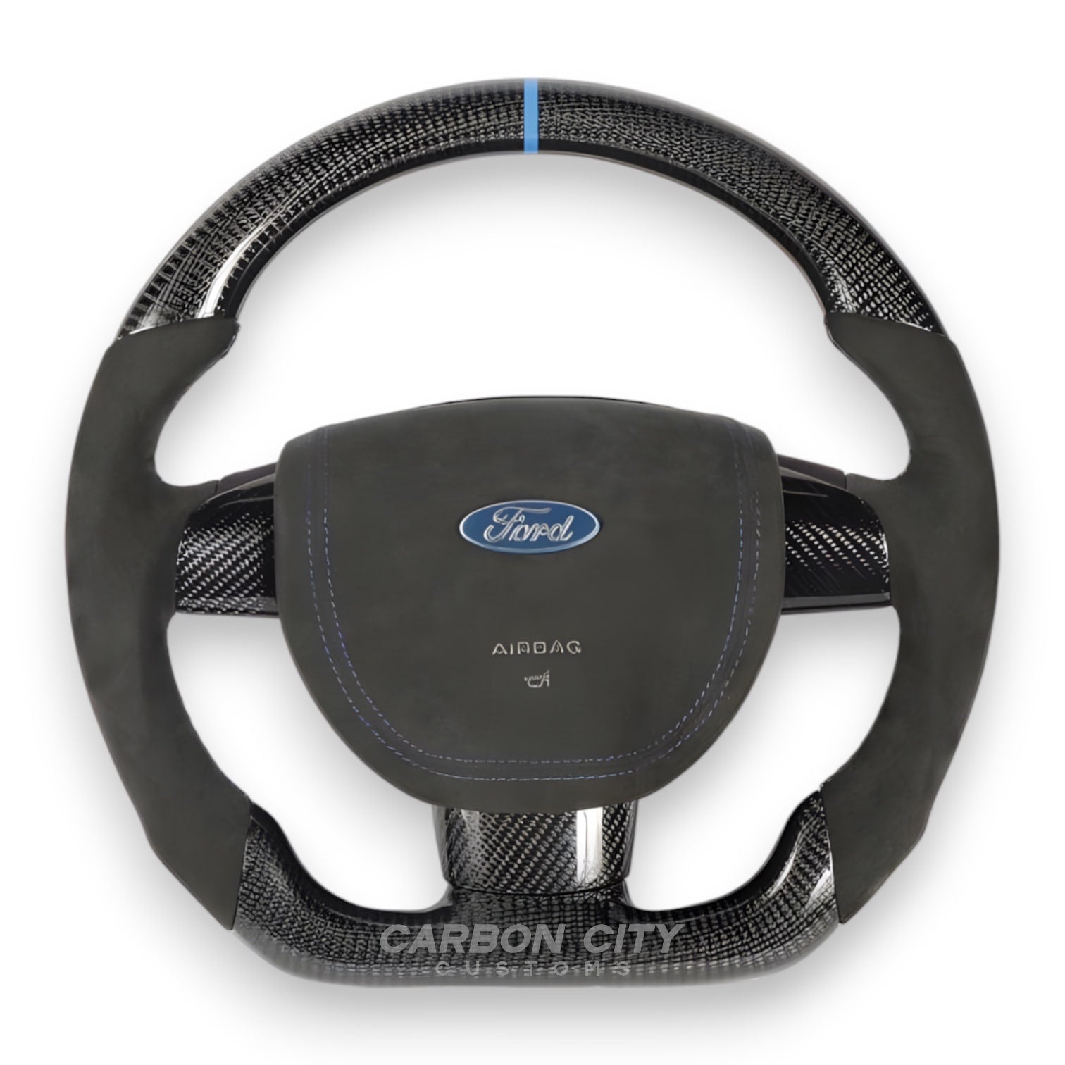 Ford Focus sport steering wheel detail
