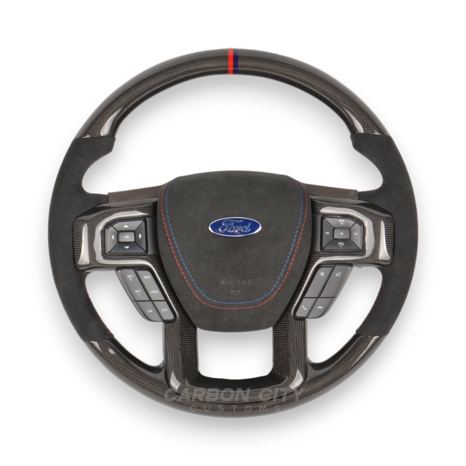 Ford F-150 custom carbon steering wheel