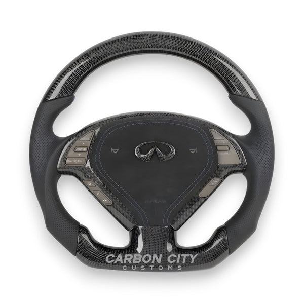 Infiniti G25/G35/G37 Style Customizable Steering Wheel - Carbon City Customs