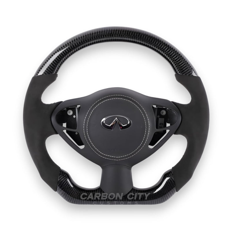 Infiniti FX35 Style Customizable Steering Wheel - Carbon City Customs