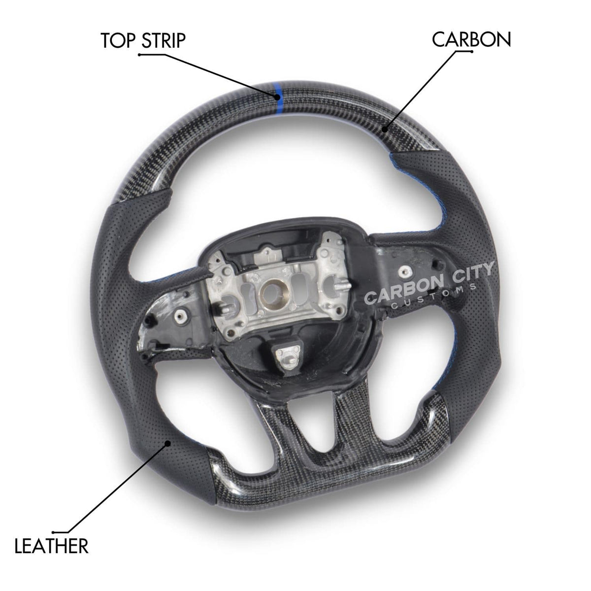 Jeep SRT Custom Steering Wheel | Carbon City Customs