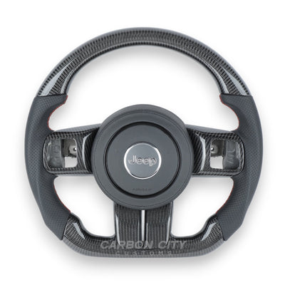 Jeep Wrangler Custom Steering Wheel Carbon City Customs