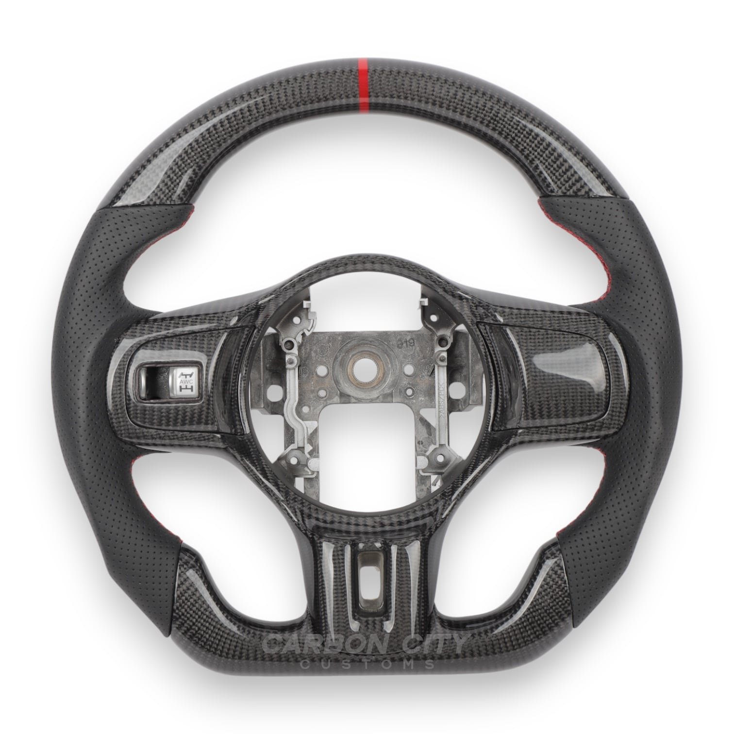 Mitsubishi Lancer Evo custom steering wheel