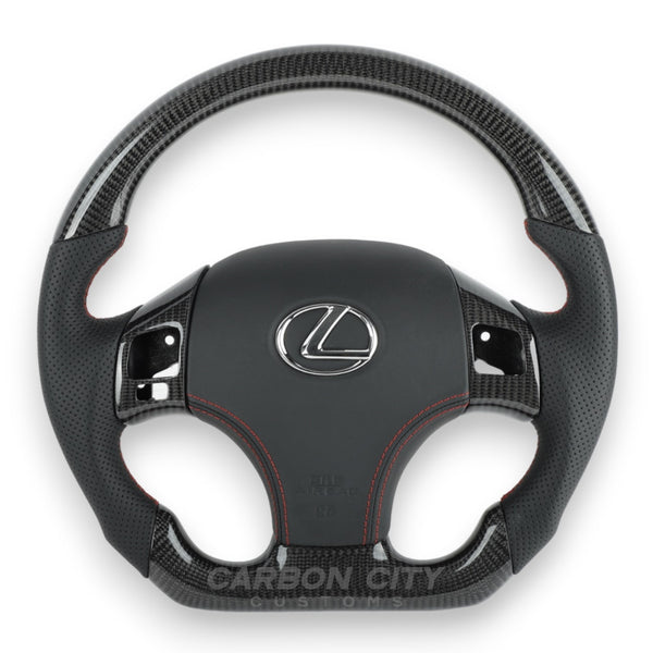 Lexus IS Style Customizable Steering Wheel | 2005 - 2012 - Carbon City Customs