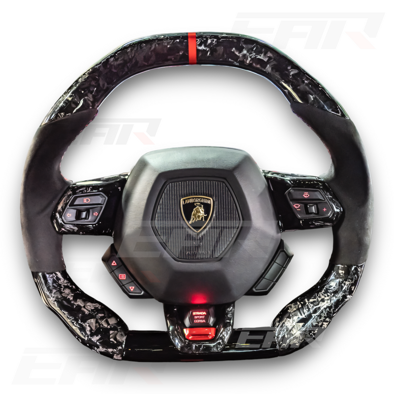 Lamborghini Hurac n Style Customizable Steering Wheel Carbon
