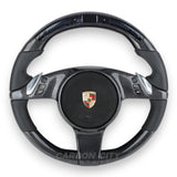 Porsche 2008 - 2014 Style Customizable Steering Wheel - Carbon City Customs