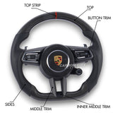 Porsche 911 (992) Style Customizable Steering Wheel - Carbon City Customs