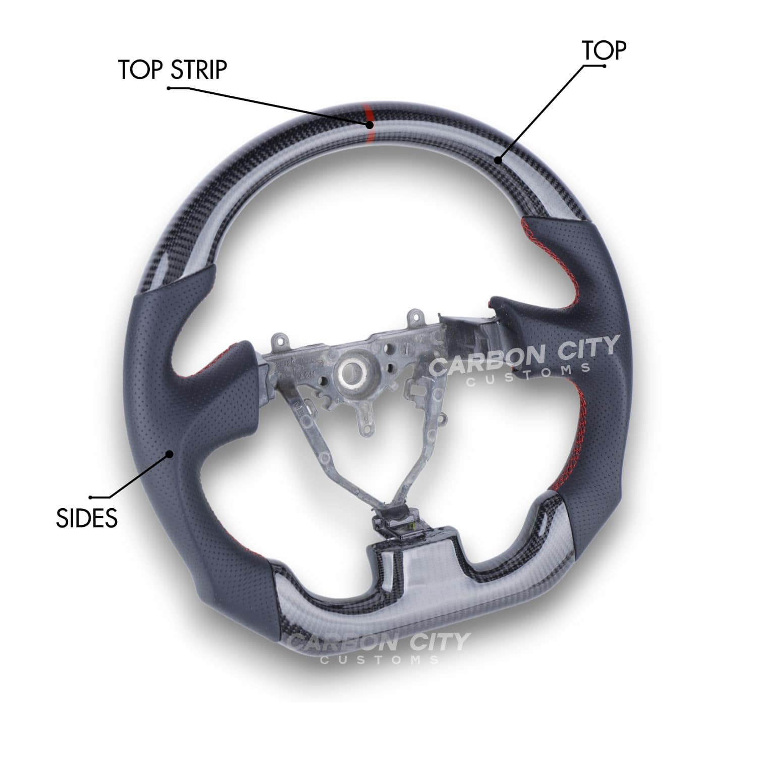 Subaru Impreza WRX Style Customizable Steering Wheel - Carbon City Customs