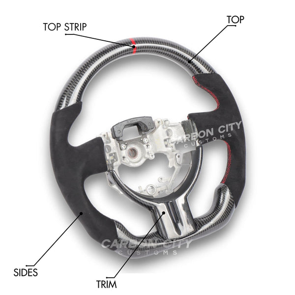 Toyota 86 Style Customizable Steering Wheel - Carbon City Customs