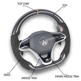 Volkswagen Golf Mk8 Style Customizable Steering Wheel - Carbon City Customs