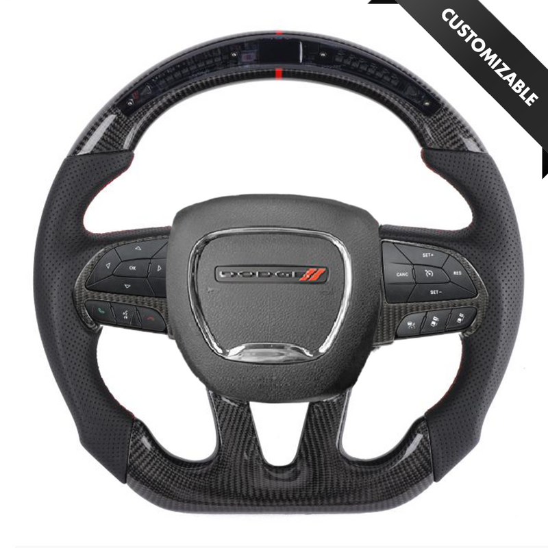 Dodge Durango Style Customizable Steering Wheel - Carbon City Customs