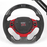 Nissan GT-R R35 Style Customizable Steering Wheel - Carbon City Customs