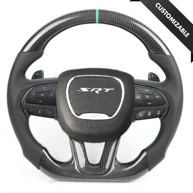 Dodge Charger SRT Style Customizable Steering Wheel - Carbon City Customs