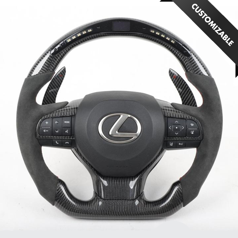 Lexus NX Style Customizable Steering Wheel (2013 Present) Carbon