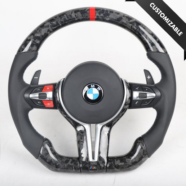 BMW M Style Customizable Steering Wheel For E-Series - Carbon City Customs