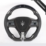 Maserati Base Style Customizable Steering Wheel - Carbon City Customs