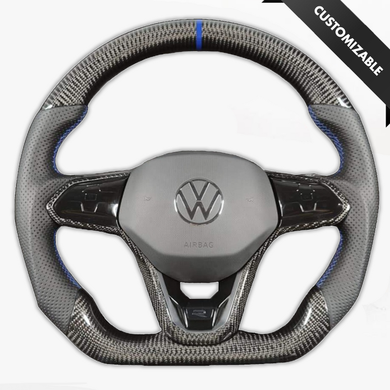Volkswagen Golf Mk8 Style Customizable Steering Wheel - Carbon City Customs