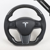 Tesla Model 3 Style Customizable Steering Wheel - Carbon City Customs