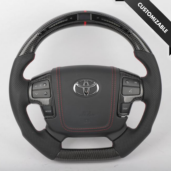 Toyota Land Cruiser 200 Series Style Customizable Steering Wheel - Carbon City Customs