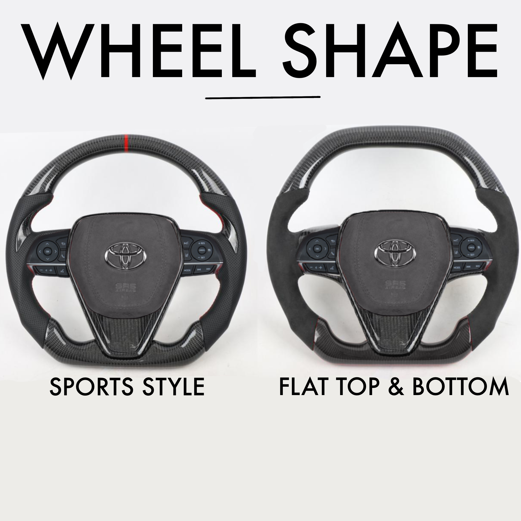 Toyota Camry Style Customizable Steering Wheel Carbon City Customs