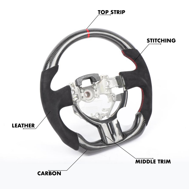 Toyota 86 Style Customizable Steering Wheel - Carbon City Customs