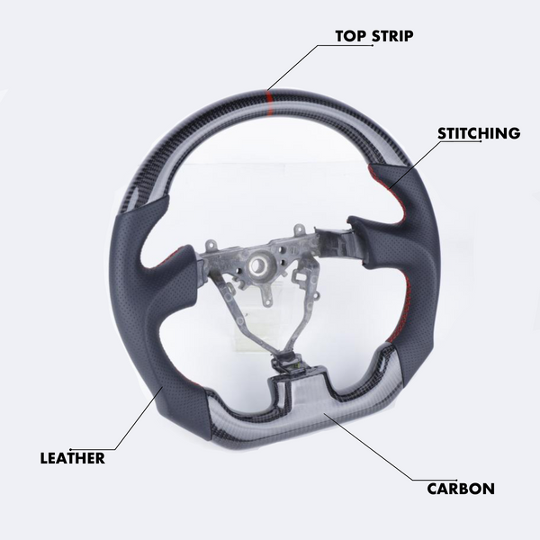 Subaru Impreza WRX Style Customizable Steering Wheel - Carbon City Customs
