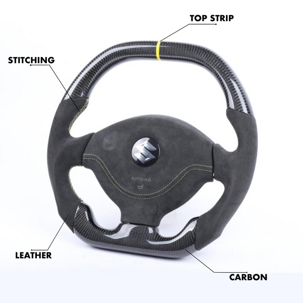 Suzuki Jimny Style Customizable Steering Wheel - Carbon City Customs